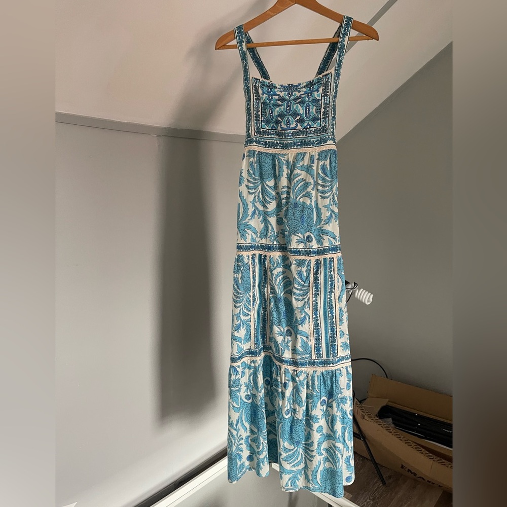 Blue maxi dress New size M - Picture 1 of 4